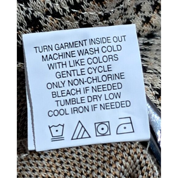 Stitch & Pine Houndstooth A-Line Mini Skirt S Polyester Blend - Picture 8 of 8